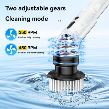 CleanProX: Multi-Head Electric Scrubber – several Brush Attachments, Wireless & Extendable