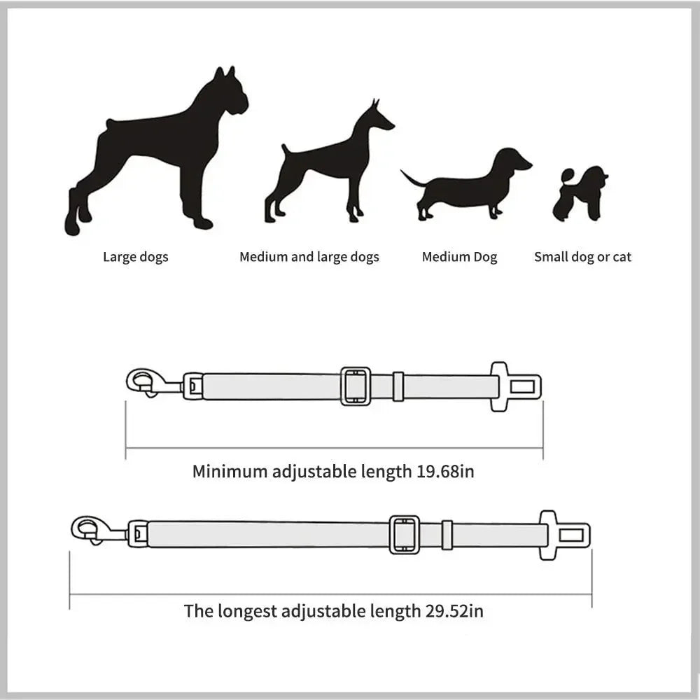 PetSecure Adjustable Car Leash