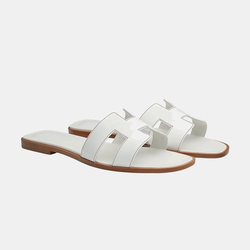 Claquettes H Blanche